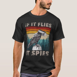 Vogels niet echt een vogelsoort die zich op CCTV a T-shirt