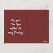  vogels nieuwjaar briefkaart (Achterkant)