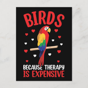 Vogels Omdat Therapie Duur Is Grappige Papegaai Briefkaart
