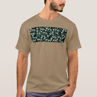 Vogels op bloemen en planten jongen t-shirt