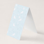 Vogels op Blue Tent Fold Oorbel Display Kaarten (Achterkant)