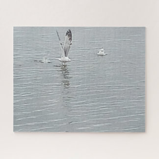 Vogels op de waterpuzzel legpuzzel