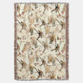 Vogels op een bijkantoor deken (Voorkant Verticaal)