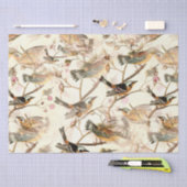 Vogels op een bijkantoor tissuepapier (Craft)