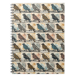 vogels op een draad notitieboek