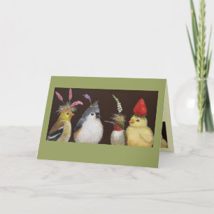 vogels op een partijkaart kaart