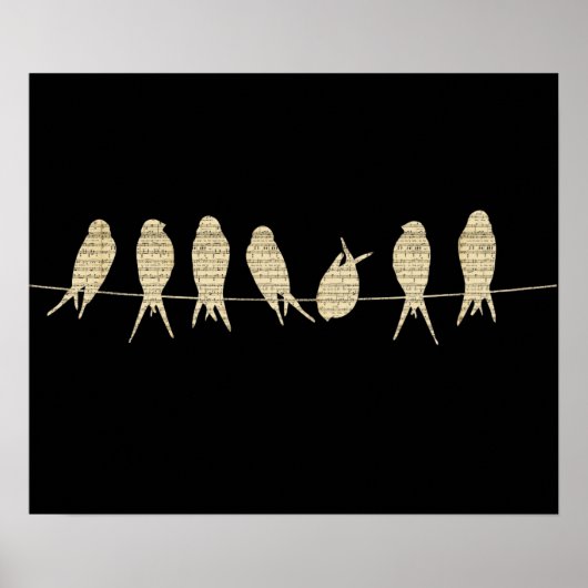 Vogels op een Poster (Voorkant)