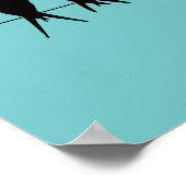 Vogels op een Poster van een draad (Hoek)