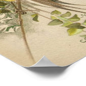 Vogels op  foto terug poster (Hoek)