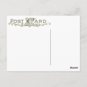  vogels op Holly Branch briefkaart (Achterkant)