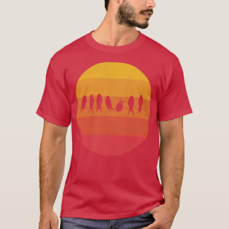 Vogels op touw t-shirt