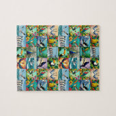 Vogels Patchwork Patroon Legpuzzel (Horizontaal)