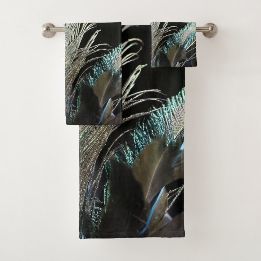 Vogels Peacock Feathers Bad Handdoek (Insitu)