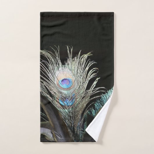 Vogels Peacock Feathers Bad Handdoek (Handdoek)