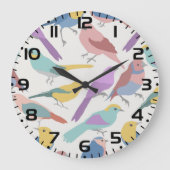 Vogels samen grote klok (Voorkant)