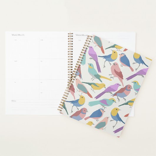 Vogels samen spiraalplanner planner