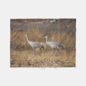 Vogels Sandhill Cranes Wildlife Fleece Blanket (Voorkant (Horizontaal))