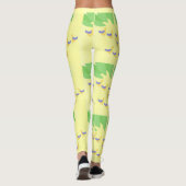 vogels schilderen kunst leggings (Achterkant)