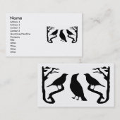 Vogels Silhouet Visitekaartjes (Voorkant / Achterkant)