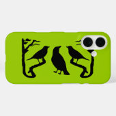 Vogels Silhouette iPhone Case (Achterkant (horizontaal))