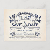  vogels sparen het Briefkaart Datum (Voorkant)