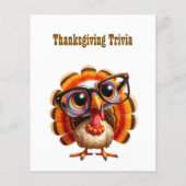 Vogels spelen waarheid of herten Thanksgiving Flyer (Achterkant)