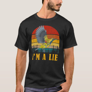 Vogels Spie Conspiracy Joke Meme Retro Ik ben T-shirt