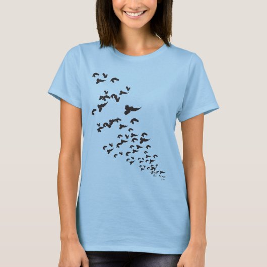 vogels t-shirt (Voorkant)