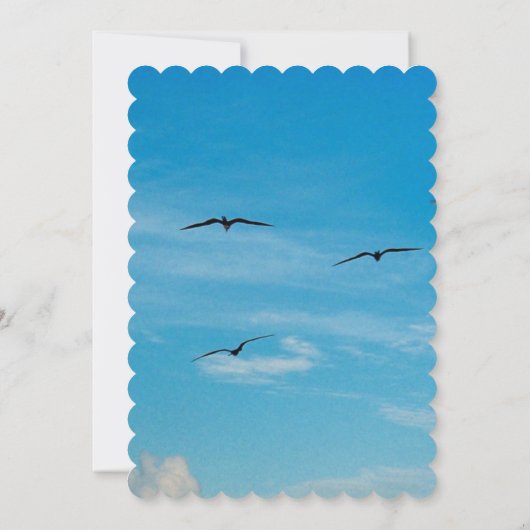 Vogels tijdens het huwelijk kaart (Achterkant)