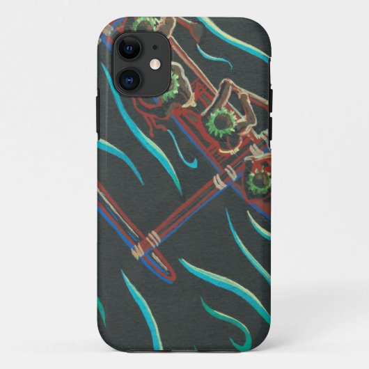 Vogels Uitzicht van Hawaiian Canoe Case-Mate iPhone Case (Achterkant)