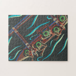 Vogels Uitzicht van Hawaiian Canoe Legpuzzel