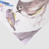 vogels van Amerika- huisdieren en wilde vogels Tissuepapier (Detail)