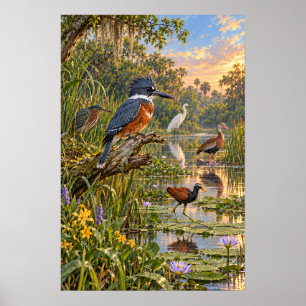 Vogels van de Lower Rio Grande Valley, Zuid-Texas Poster