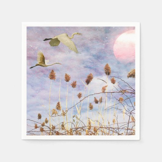 Vogels van de Seashore Servet (Voorkant)