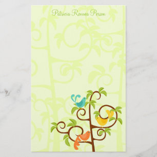 Vogels van een boom briefpapier