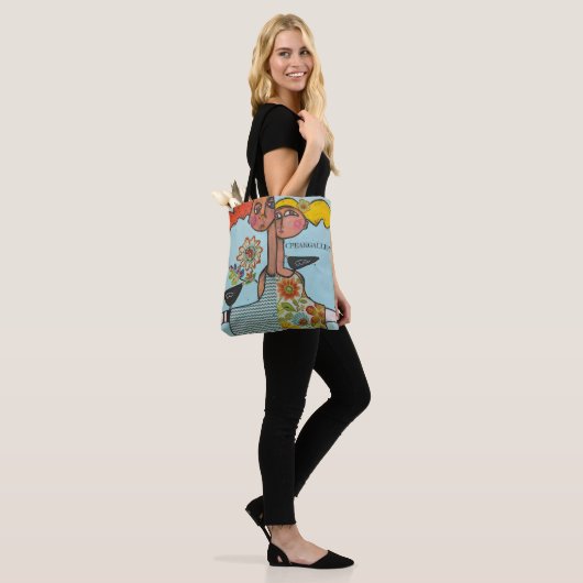 Vogels van een Canvas tas van de Veer (Op model)