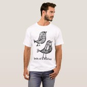 Vogels van een veer t-shirt (Voorkant volledig)