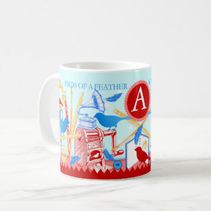 Vogels van een veerboot met Mok Aqua