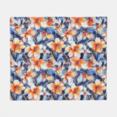 Vogels van een zeebodem fleece deken (Voorkant (Horizontaal))