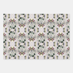 Vogels van een zeemijlstaar die met elkaar verbond inpakpapier vel