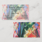 Vogels van Franz Marc; Vogel Visitekaartje (Voorkant / Achterkant)