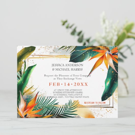 Vogels van het Paradijs Bliss Kaart (Staand voorkant)