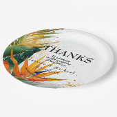 Vogels van het Paradijs Bliss Papieren Bordje (Gekanteld)