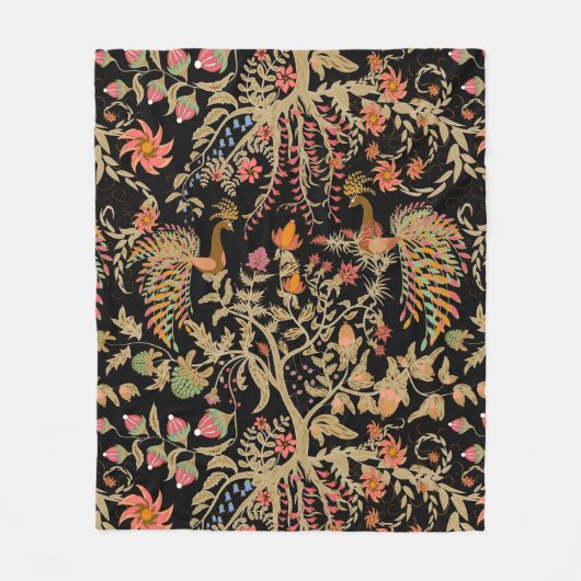 Vogels van het Paradijs Fleece Deken (Voorkant)