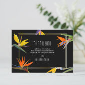 Vogels van het Paradijs, Floral bedankt kaarten (Staand voorkant)