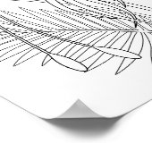 Vogels van het Paradijs Kleurplaat Poster (Hoek)