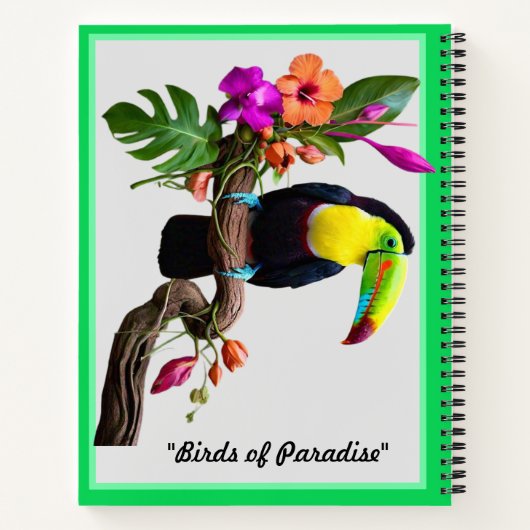 "Vogels van het paradijs" Notitieboek (Achterkant)