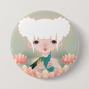 Vogels van het Paradijs Ronde Button 7,6 Cm