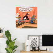 Vogels van het prooi Talon Contest Funny Poster (Thuiskantoor)