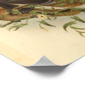 Vogels van Paradise Bird Green Color  Print (Hoek)